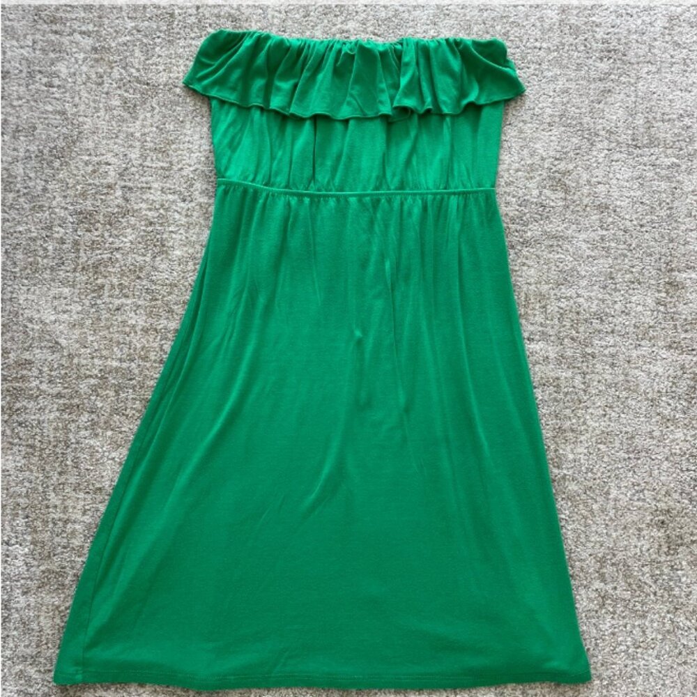 Splendid Women's Green Strapless Mini Dress Sundress XS